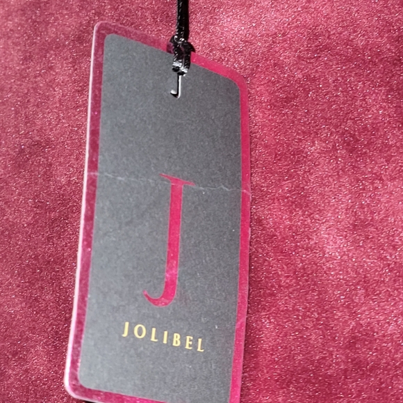 Valentine Day Velour Top M Jolibel Burgundy - Picture 6 of 15